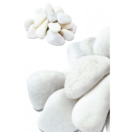 Small white pebbles